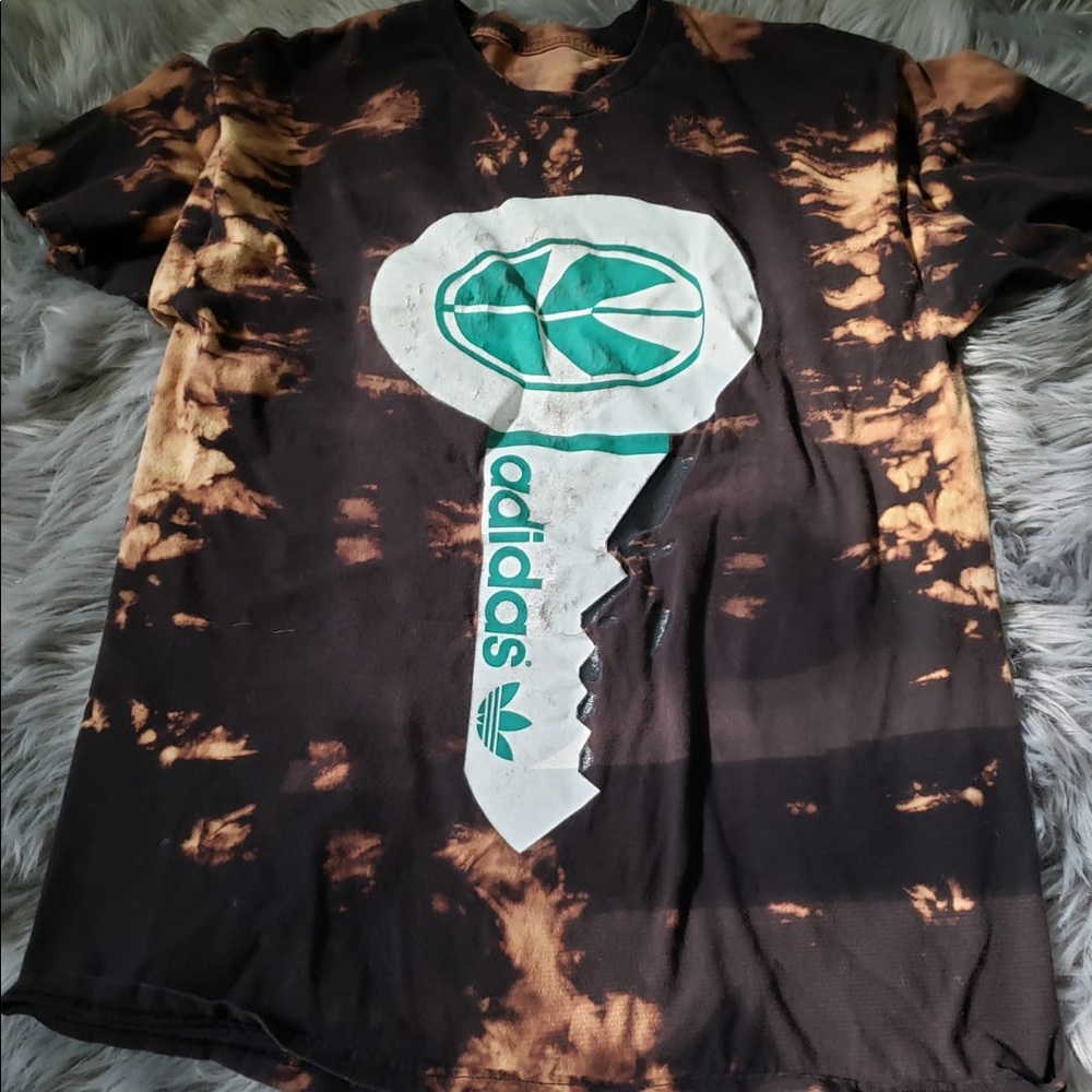 Adidas key tie dye t shirt